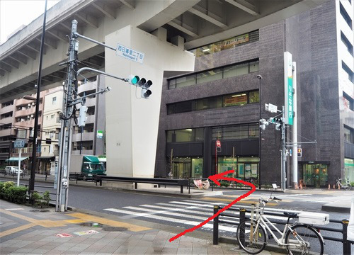 体験教室道案内 りそな銀行前